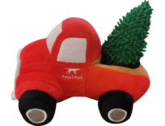 Tall Tails Holiday Red Truck w/Tree 8”