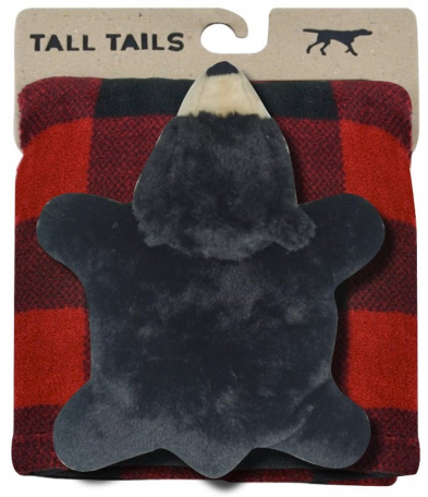 Tall Tails Plaid Blanket & Bear Gift Set 30x40"