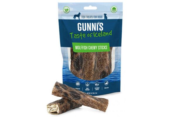Gunni's Wolffish Skin Chewy Sticks 3pcs