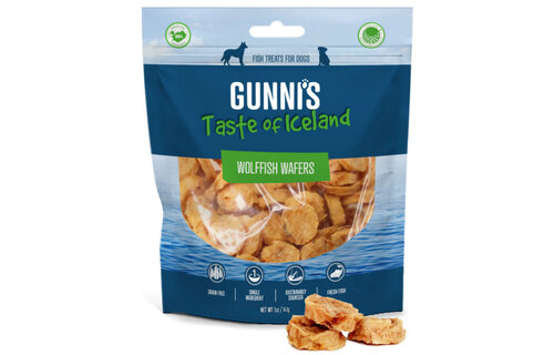 Gunni's Wolffish Wafers 5oz