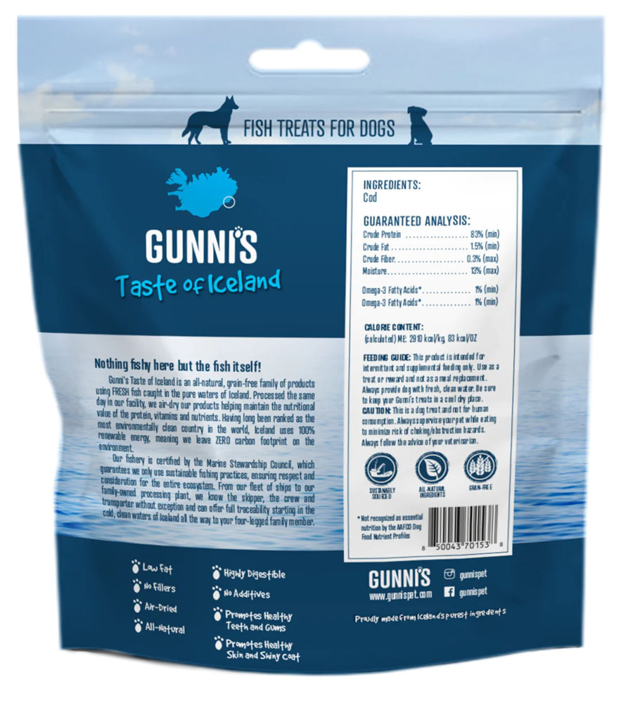 Gunni's Cod Wafers 5oz