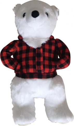 Tall Tails XmasHoliday Polar Bear w/Plaid Shirt 7”