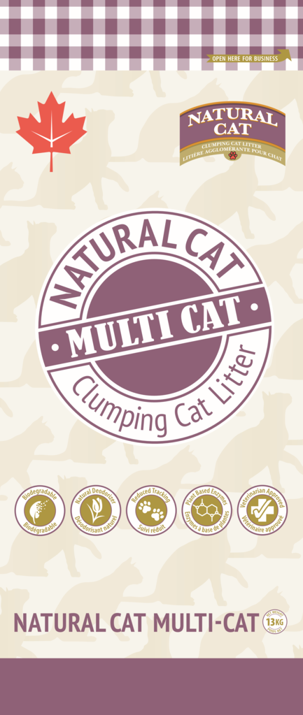 Natural Cat Multi Cat Litter 13kg