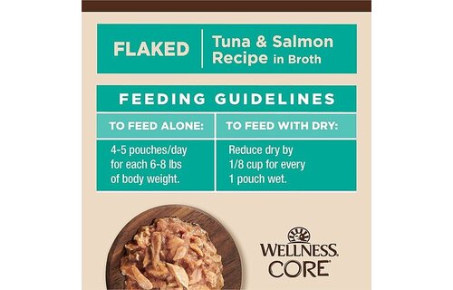 Wellness Cat Tiny Tasters Tuna & Salmon Flaked 1.75oz