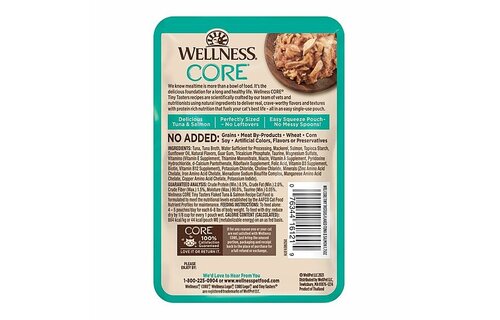 Wellness Cat Tiny Tasters Tuna & Salmon Flaked 1.75oz