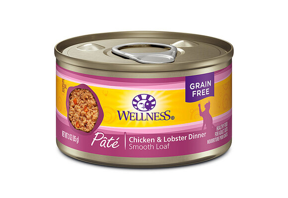 Wellness Cat Pate Chicken & Lobster 3oz