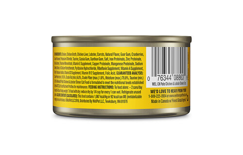 Wellness Cat Pate Chicken & Lobster 3oz