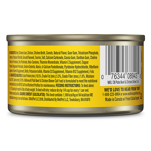Wellness Cat Beef & Chicken 3oz