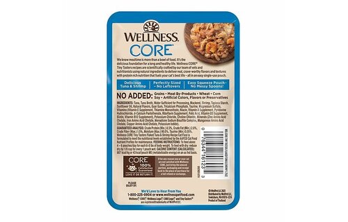 Wellness Cat Tiny Tasters Tuna & Shrimp Flaked 1.75oz
