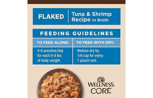 Wellness Cat Tiny Tasters Tuna & Shrimp Flaked 1.75oz