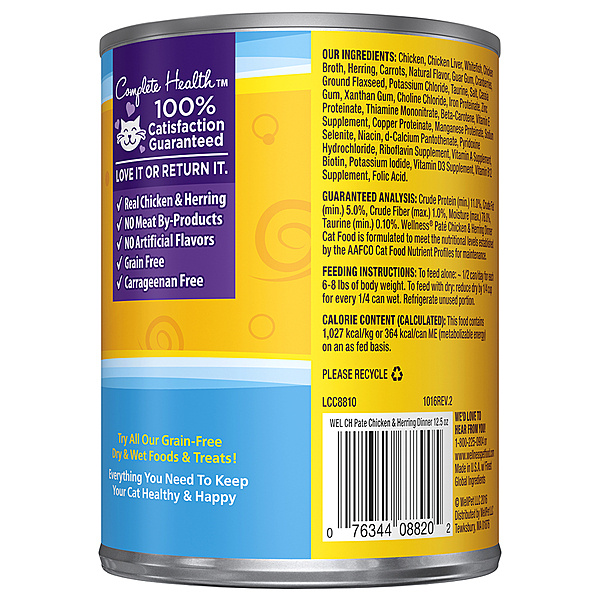 Wellness Cat Chicken & Herring 12.5oz