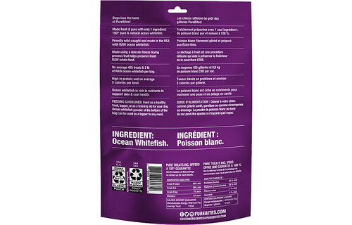 PureBites Ocean Whitefish Treats Dog 198 g