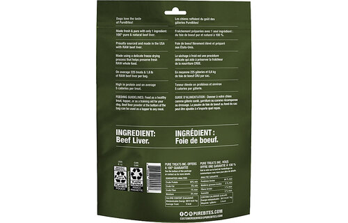 PureBites Beef Liver Treat Dog 250 g