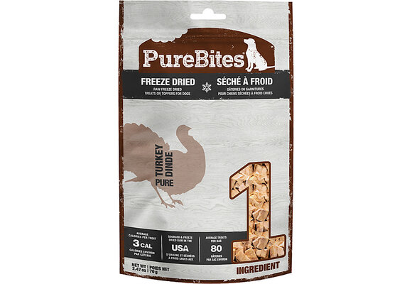 PureBites Turkey Treats Dog 70 g