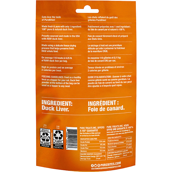 PureBites Duck Liver Treat Cat 30 g