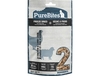 PureBites Chicken Breast & Lamb Liver Treat Cat 28 g