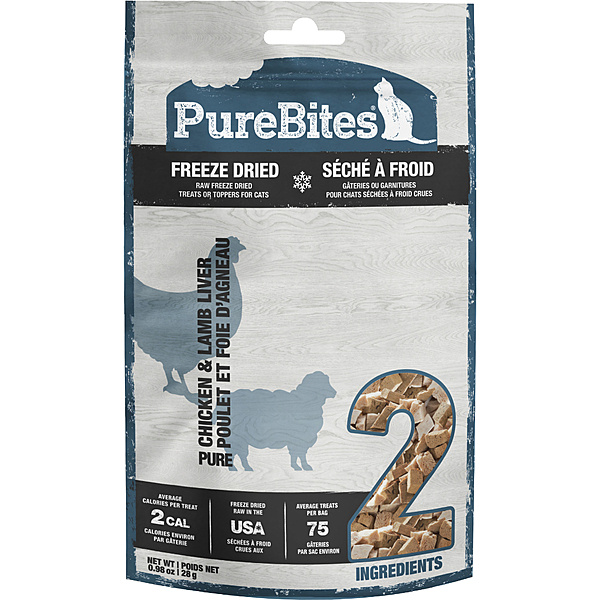 PureBites Chicken Breast & Lamb Liver Treat Cat 28 g