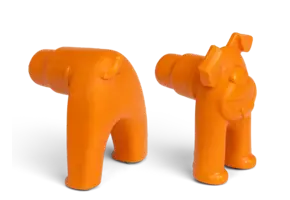 West Paw Toppl Stopper Tangerine