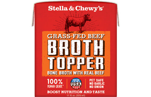 Stella & Chewy's Broth Topper Grass Fed Beef Dog 11 oz