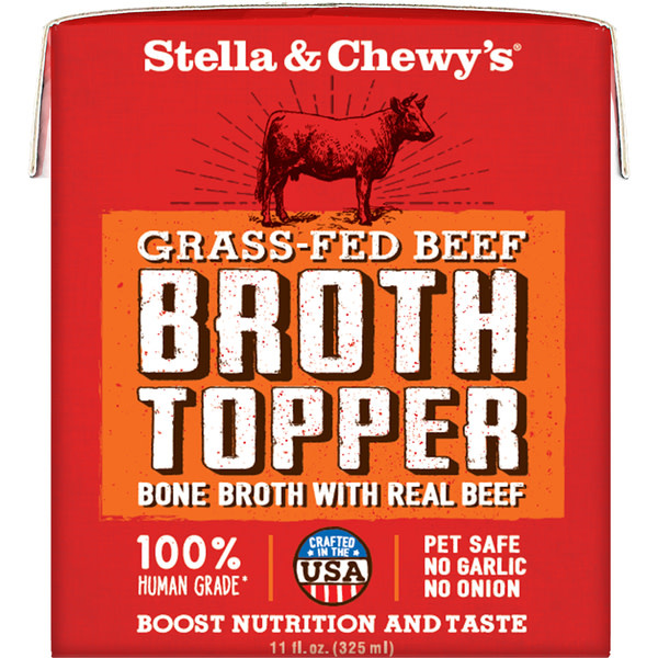 Stella & Chewy's Broth Topper Grass Fed Beef Dog 11 oz
