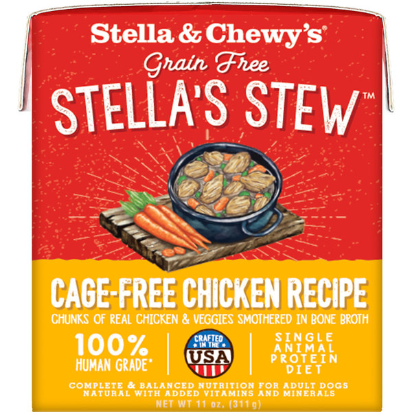 Stella & Chewy's Stew Cage Free Chicken Dog 11 oz