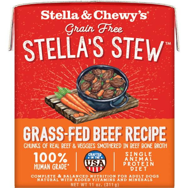 Stella & Chewy's Stew Grass Fed Beef Dog 11 oz