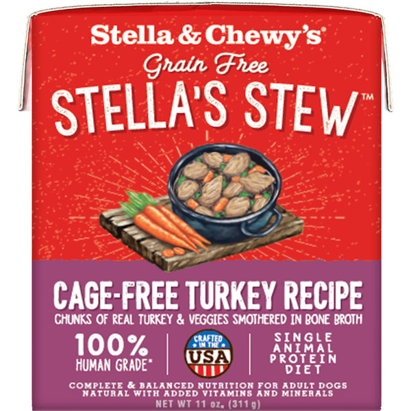Stella & Chewy's Stew Cage Free Turkey Dog 11 oz