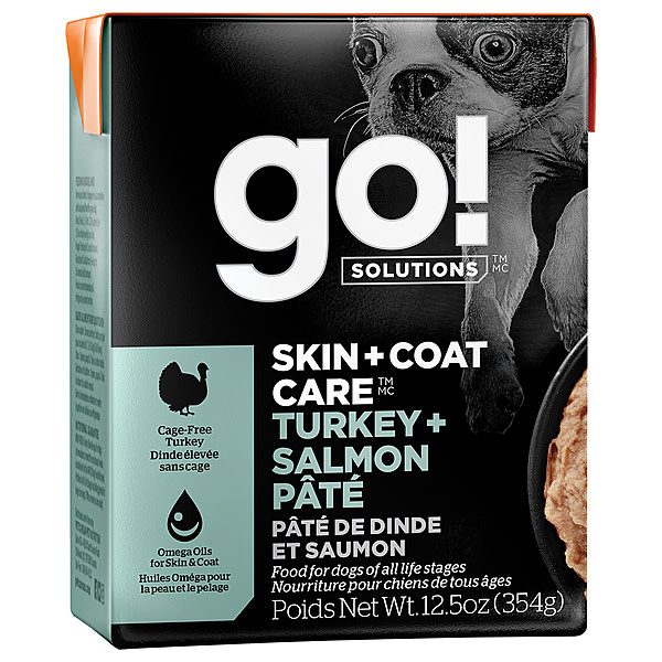 GO! Skin & Coat Turkey & Salmon Pate Dog 12.5 oz