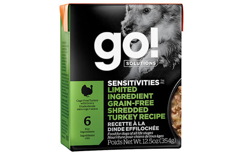 GO! Sensitivities LID GF Shredded Turkey Dog 12.5 oz