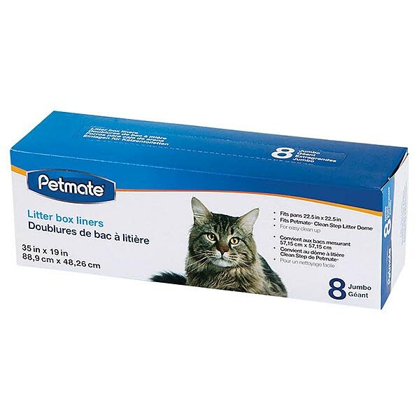 Petmate Litter Pan Liners Jumbo 8pk 35x19