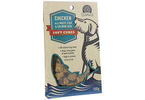 Silver Spur Soft Chicken w/Fish Cubes Dog 150 g