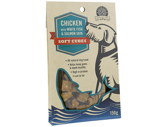 Silver Spur Soft Chicken w/Fish Cubes Dog 150 g