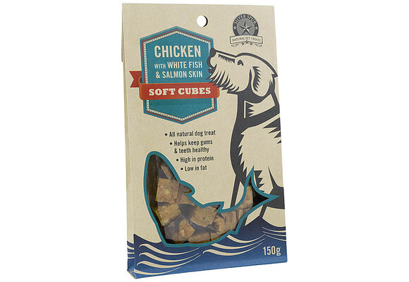 Silver Spur Soft Chicken w/Fish Cubes Dog 150 g