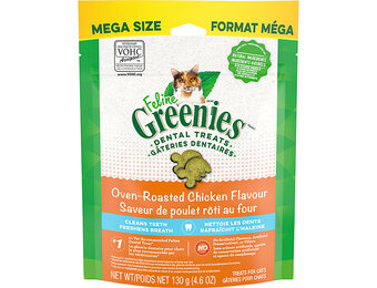 Greenies Feline Oven-Roasted Chicken Cat 4.6 oz