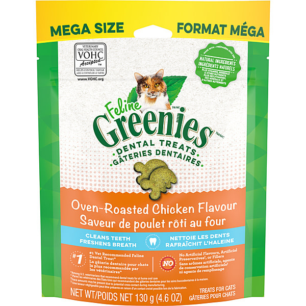 Greenies Feline Oven-Roasted Chicken Cat 4.6 oz