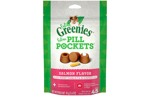 Greenies Pill Pockets Salmon 45 cap Cat 1.6 oz