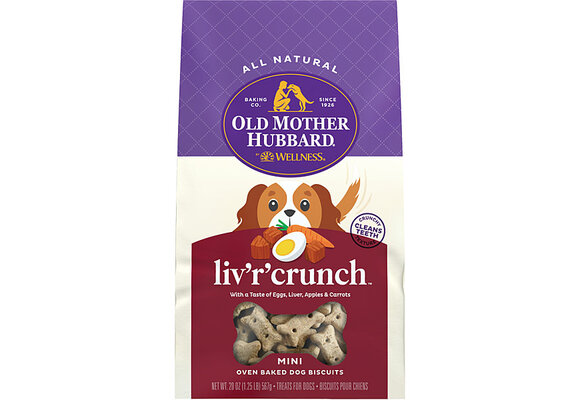 Old Mother Hubbard Liv'R Crunch Mini Dog 20 oz