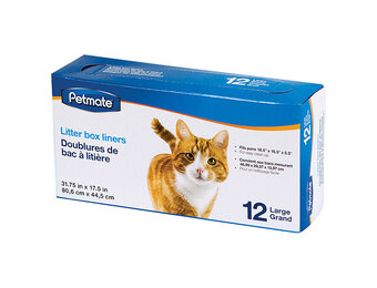 Petmate Litter Box Pan Liners Large 12pk