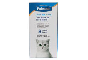 Petmate Litter Pan Liners Jumbo 8PK 36.75x19