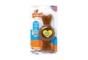 Nylabone Puppy Teething Ring Bone Chicken Wolf