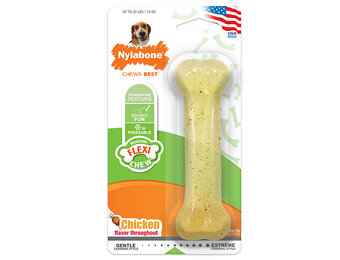 Nylabone Flexi-Chew Bone Chicken Wolf 0-35LB