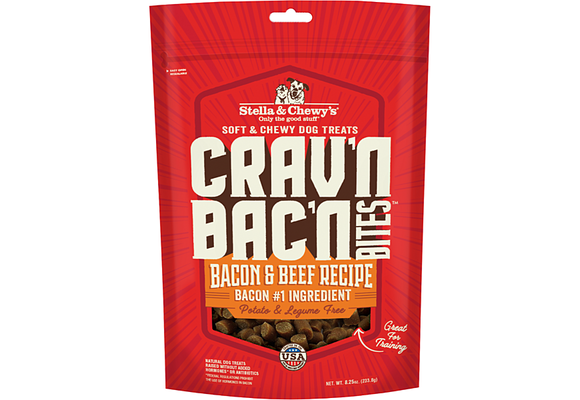 Stella & Chewys Crav'n Bac'n Bites Bacon & Beef 8.25oz