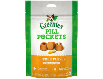 Greenies Pill Pocket Chicken 30 Cap Dog 7.9 oz