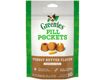 Greenies Pill Pocket Peanut Butter 30 Cap Dog 7.9 oz