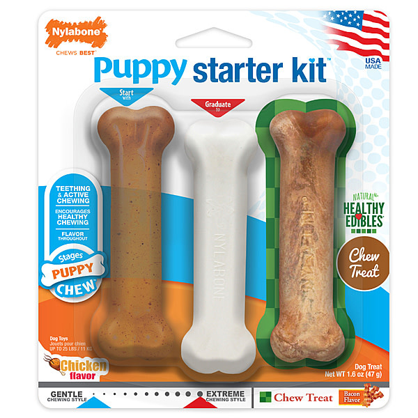 Nylabone Pup Bone Starter Kit Regular