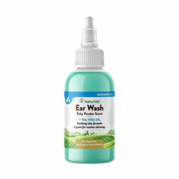 NaturVet Ear Wash W/TeaTree Oil 4oz