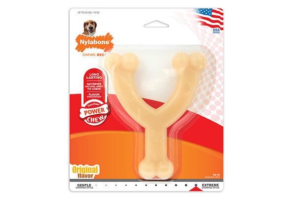 Nylabone Dura-Chew Wishbone Orig Wolf 0-35LBS