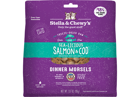 Stella & Chewy's FD SeaLicious Salmon/Cod Cat 3.5 oz