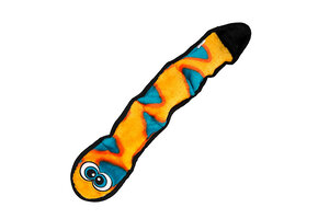 Outward Hound Invincibles Snake Orange/Blue 3 Squeaker