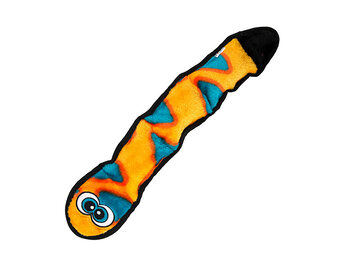 Outward Hound Invincibles Snake Orange/Blue 3 Squeaker